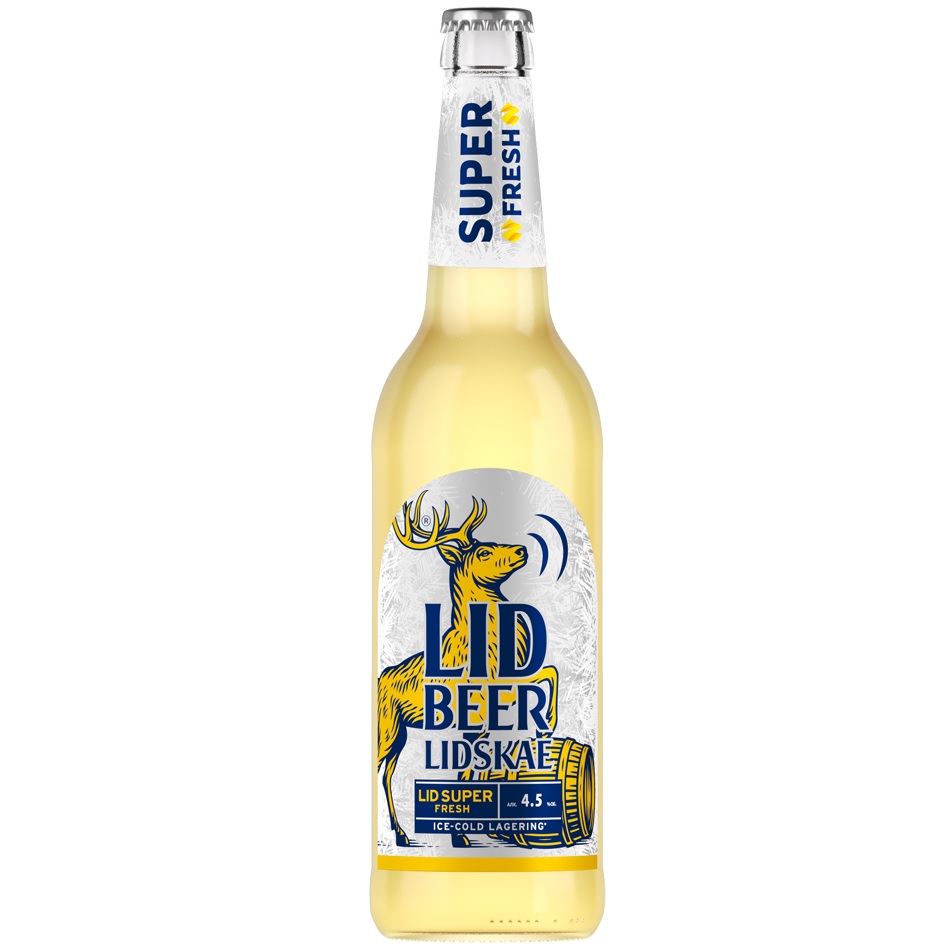 Special Light Pasteurized Beer "Lidskoe Lid Super Fresh"